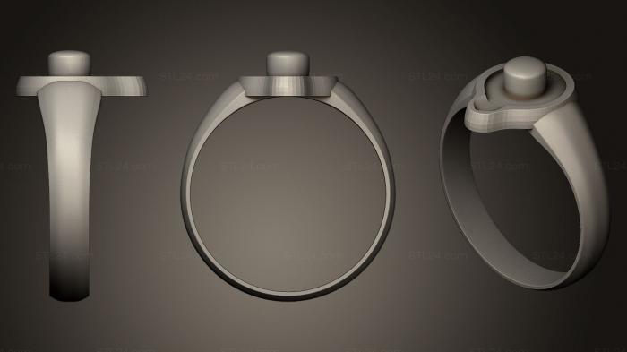 Ювелирные перстни и кольца (Кольцо 47, JVLRP_0149) 3D модель для ЧПУ станка
